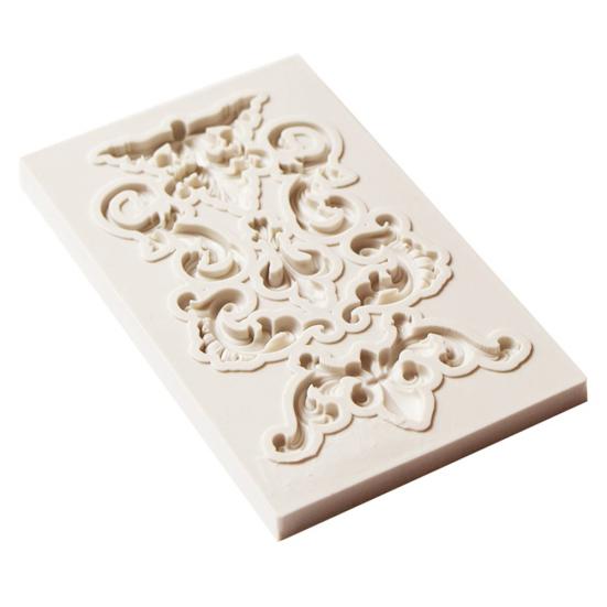 Geprägte Silikon Fondantform Kuchen Schokolade Paste Backform Dekorationswerkzeug