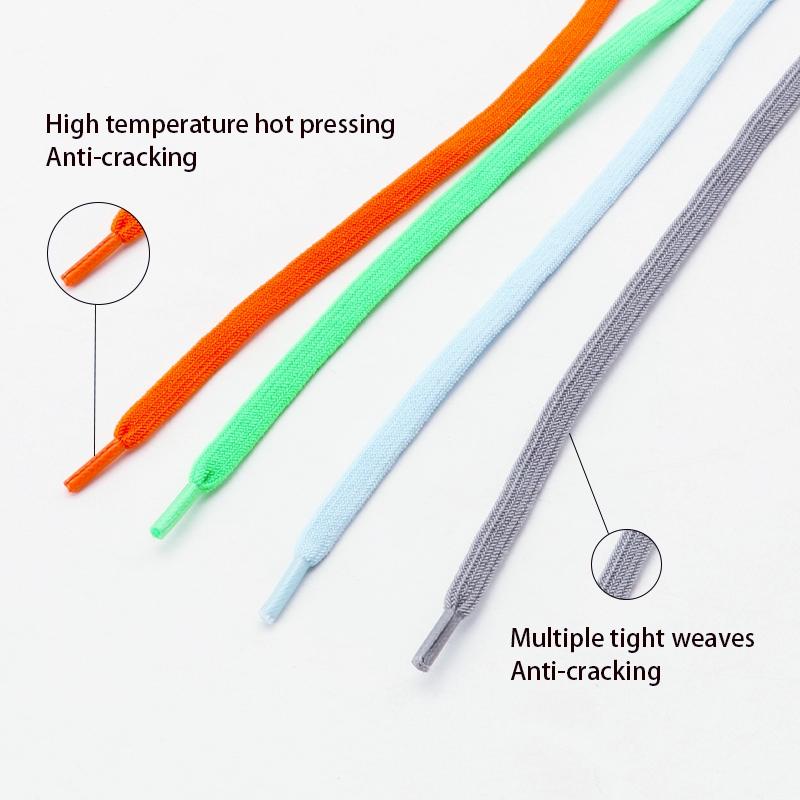 No Tie Shoe laces Elastic Laces Sneakers Colorful Capsule Lock Shoelaces Without ties Kids Adult 0.6cm Flat Shoelace for Shoes