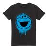 Sesame Street Unisex Adult Cookie Monster Graffiti T-Shirt