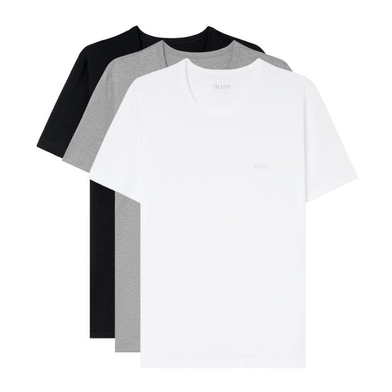 BOSS Men s Embroidered Logo Cotton T-Shirt 3-Pack L 5450₽