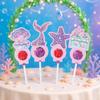Mermaid Tail Lollipop Card Holder Little Mermaid Birthday Party Decorations Kid Girls Favor Gift Under the Sea Party Baby Shower