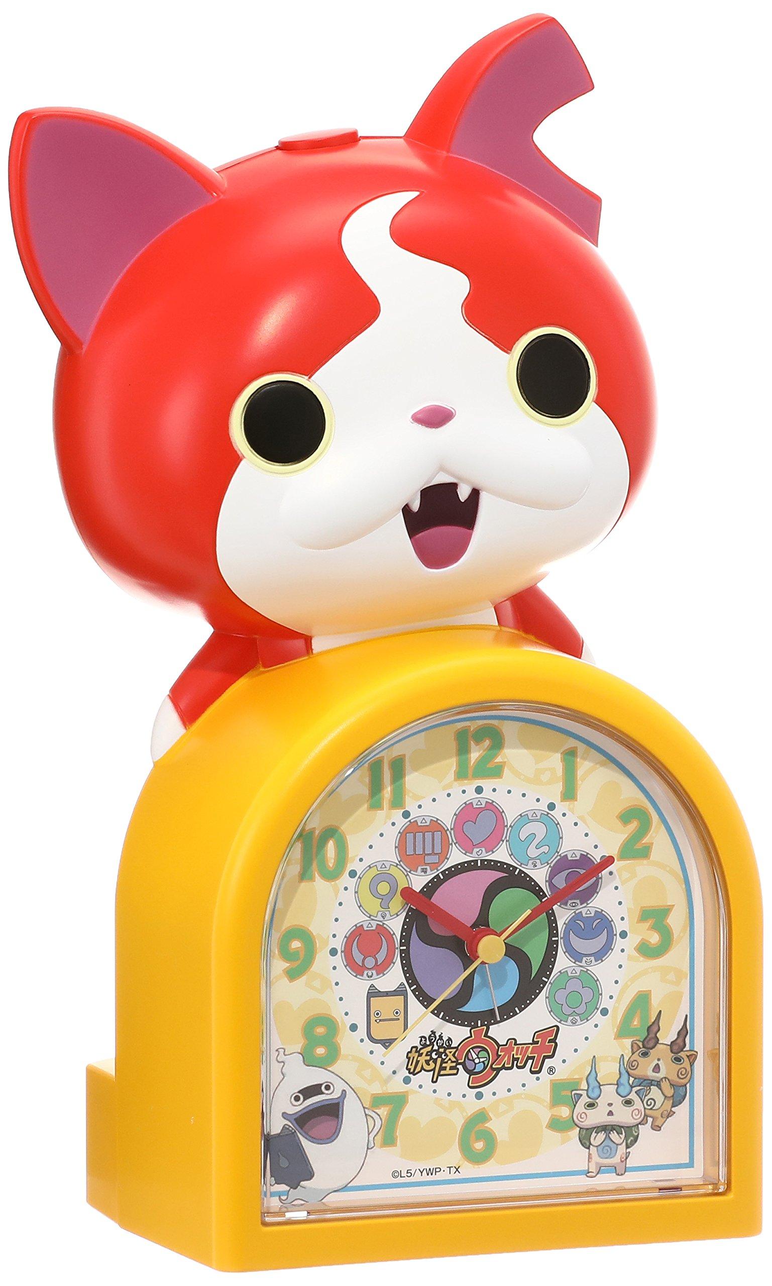 

Seiko Clock JF378A Watch Jibanyan Alarm Clock with Talking Analog Yo-Kai Character-Shaped Alarm,