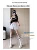 Women's High-Waisted Wide-Leg Casual Pants with Elastic Waist and Zippered Pocket - Summer Thin and Breathable Fabric.