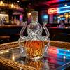 Karafka do whisky w kształcie ośmiornicy, Szklana dekoracyjna butelka na alkohol, Butelka na whisky 320 ml, Wielofunkcyjna karafka na alkohole dla mężczyzn, taty, do domowego baru
