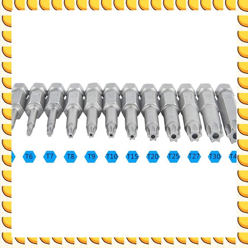 

BAAU 120 Pack Torx Head Screwdriver Bit Set 1/4 Inch Hex Shank T5-T40 Star Screwdriver Tool Kit With 1 Pack Handle