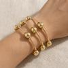 3Pcs/Set Elastic Beaded Bracelet Set Pearl Multiple Layers Bracelet Retro Stacked Bracelet  Holiday