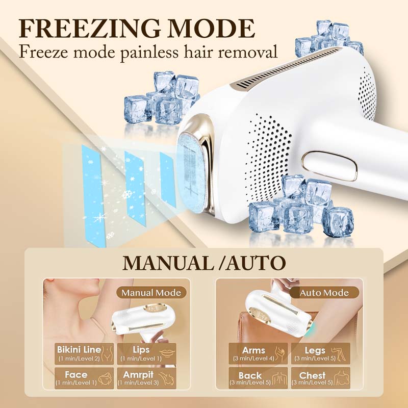 Lazer Epilator Handy Electric Depilator Ice Cooling Portable Permanent Battery Painless Ipl Laser Hair Removal