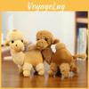Schattige Cartoon Kameel Pluche Speelgoed Sleutelhanger Zacht Knuffeldier Reisaccessoire