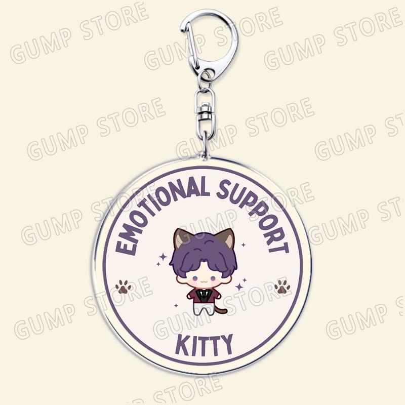 

Hot Game Love and Deepspace Chibi Keychains for Accessories Sylus Zayne Rafayel Xavier Otome Keyrings Jewelry Fans Friends Gift
