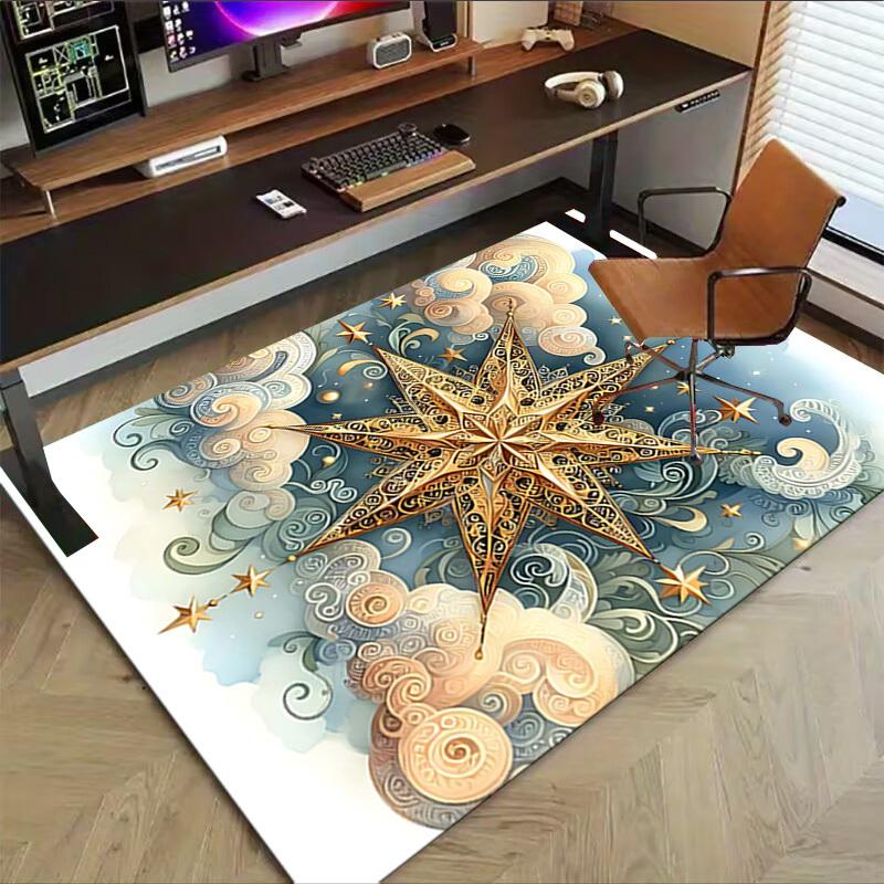 1PC Star Cloud Extra Large Non Slip Floor carpet, Office, family, bedroom, Studio   Large Area Rug Indoor Rugs, , Vibrant Colors
