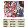 Pearto Poteto Anime Kasane Teto Virtual Singer Blanket Warm Soft Plush Bedding Throws For Home Decor Flannel Bedspread Bed Cover