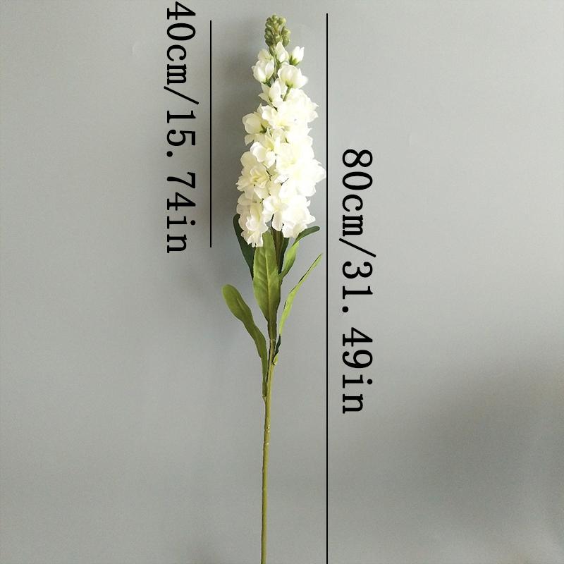 Artificial Hyacinth Green Leaves Violet Fake Silk Artificial Flowers Mariage Birthday Party Bridal Floral Home Decoration