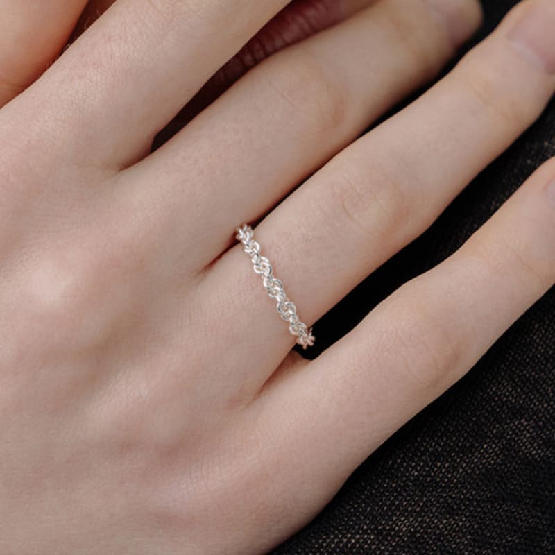 

TOU [Silver925] WE007 Silver twist rope ring Silver_9