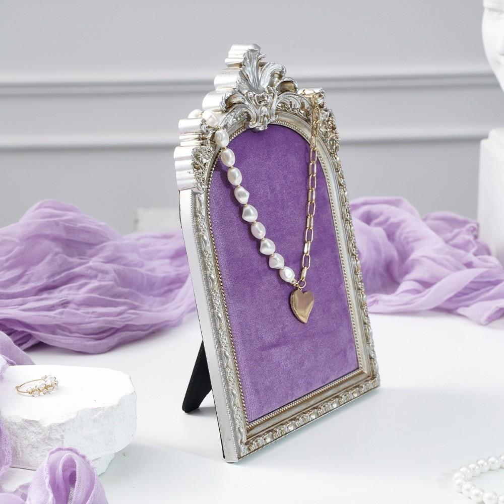 Velvet Lining Jewelry Storage Rack Necklace Display Holder  Photography Prop