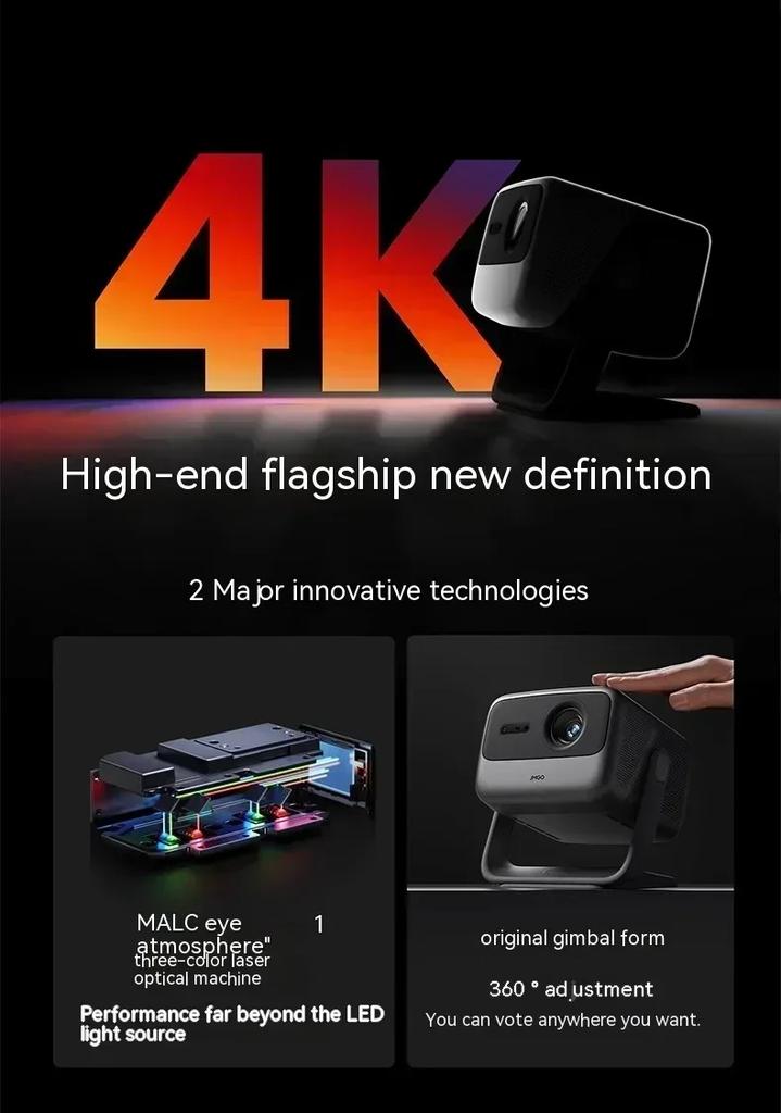 Jmgo N1s Pro Projektor 4k Ultra Hd 240hz Tricolor Laser Einstellbare Hifi Home Projektor Heimkino Tragbare Beamer Geschenke