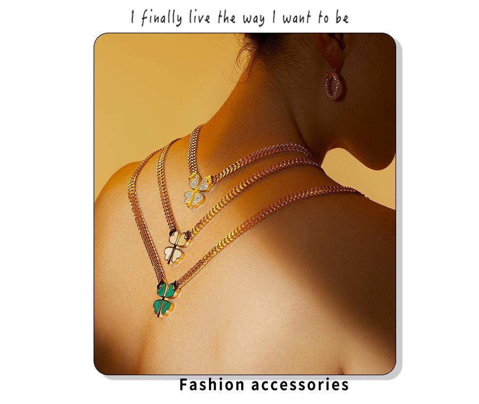 Chic Style Jewelry Set with Interchangeable Zircon - Unique Copper Design