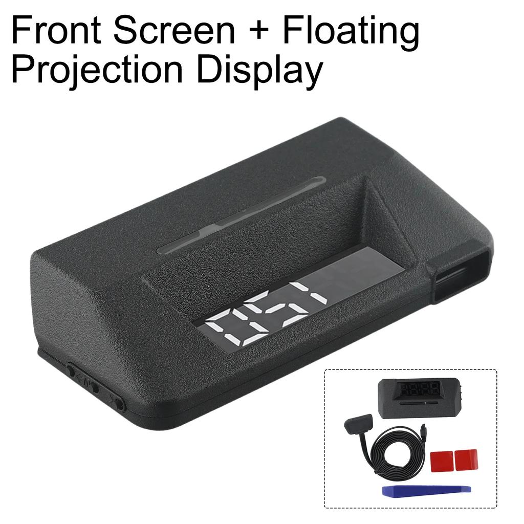 Car Head Up Display HUD Gauge OBD2 Driving Computer Temperature Speedometer Auto Head-up Display Oil Pressure Meter Parts