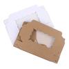 10Pcs Rectangular Cake Carriers Paper Gift Box With Clear Window For Cookies Bread Candy For Weddings Parties Valentine'S Day