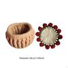 Beginner Crochet Kit Coaster Starter Complete Flower Pot, for Table Girlfriend