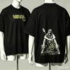 Nirvana Pour Cadeau de Fan T-shirt Unisexe Unisexe Harajuku Surtaillé Unisexe Manches Courtes Streetwear Haute Qualité Couples Confortable Doux