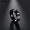 ICAM Stainless Steel Men Rings Skull Devil Punk Rock Hip Hop Jewelry Creativity Gift For Biker Male Boyfriend