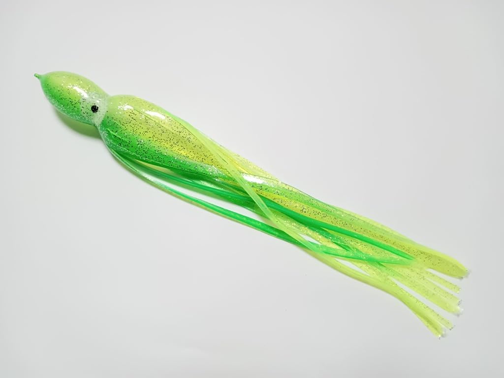 Large Octopus Skirt Lure 5 Colors Soft Ideal for Deep Sea Bottom Red and Other Bluefish Suitable for Boat Offshore Tai and Trolling 5 (15cm, 20cm,