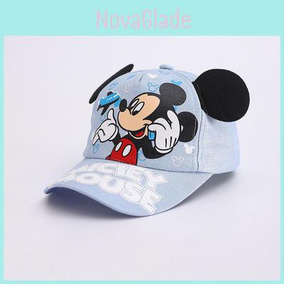 Kreslená dětská baseballová čepice Mickey Mouse z prodyšného polyesteru pro letní venkovní hru