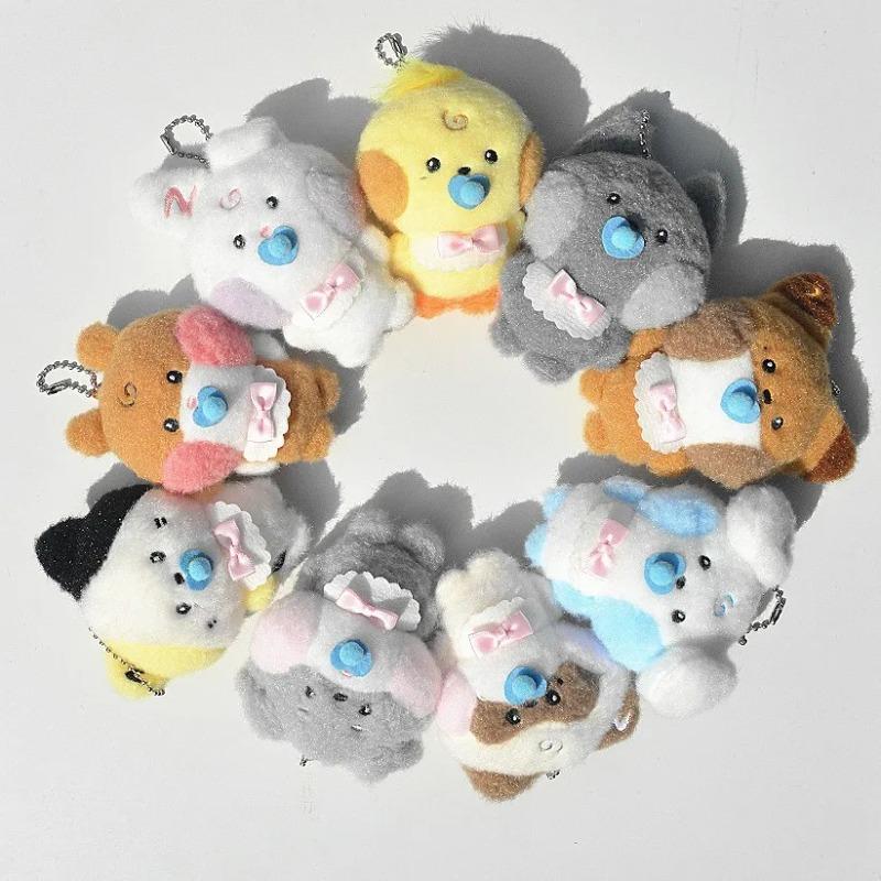 Linefriends Zb1 Zero Cute Plush Toys Schoolbags Keys Ornaments Indoor Ornaments Gifts Toy Collection Keychains for Kids