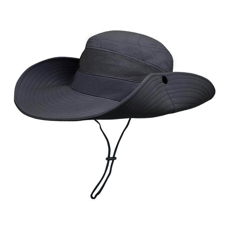 Outdoor Sun Hat Men Women Large Brim Fisherman Cap With Uv Protection For Beach Fishing