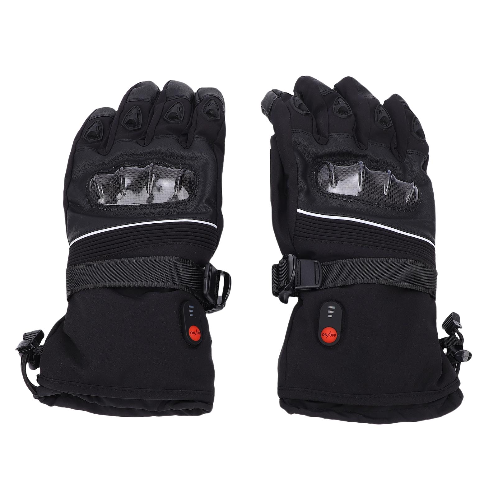 USB Heated Gloves Electric Heating Winter Hand Warmer Ski Hiking 2 Batteries