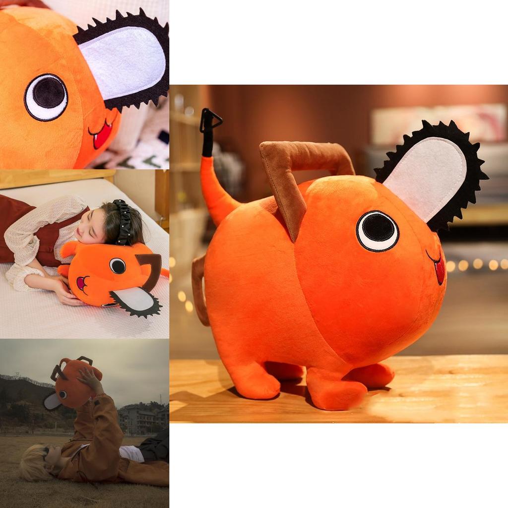 Kettingzaagman Pochita pluche speelgoed knuffel voor alle leeftijden, zacht en knuffelbaar, gemaakt van niet-giftige materialen, ideaal als verjaardags- of kerstcadeau.