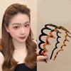 2Pcs Headband with Teeth Light Weight Wavy Textured Hairband Women Hairpiece Accessory For Themed Event And Casual Wear
