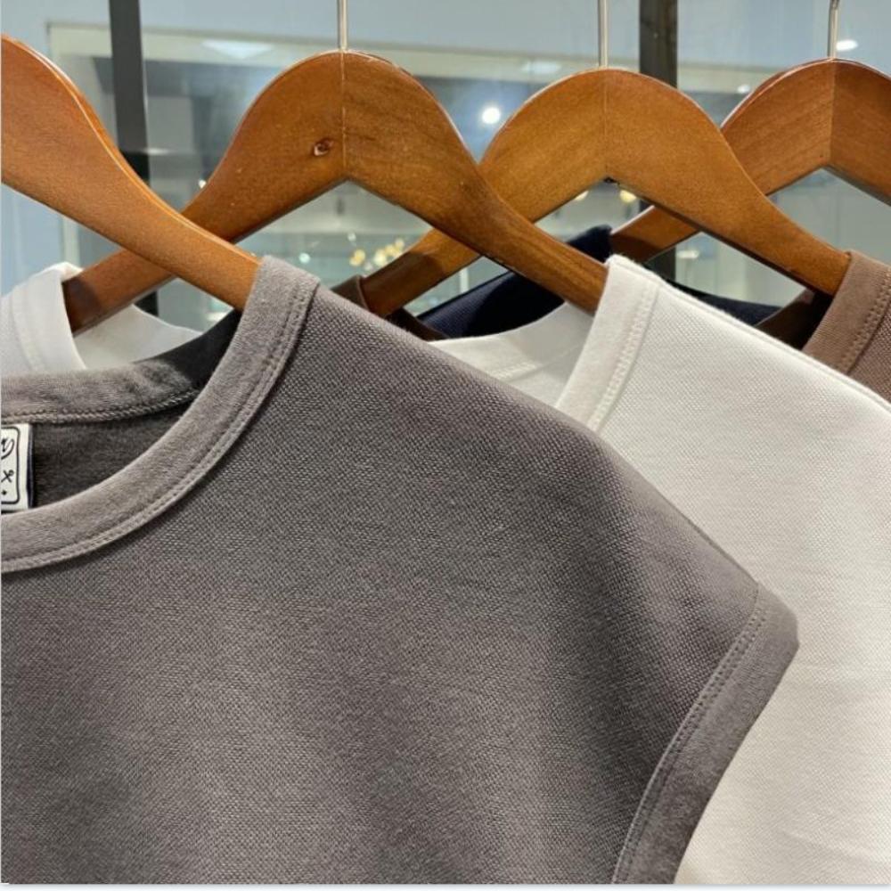 Sommer Ultra-dünne Atmungsaktive Sport- und Fitnessweste im amerikanischen Stil für Herren, Modisch und gutaussehend, Locker und ärmellos, mit einem Trägertop-Schulterteil