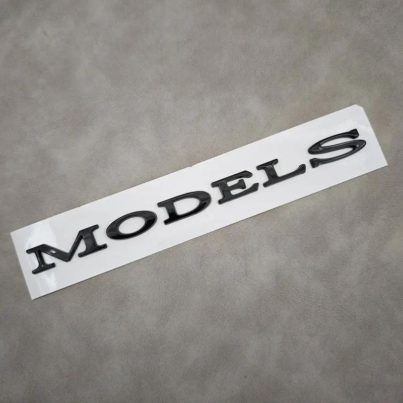 3D ABS Black Model 3 Letters Logo Car Rear Trunk Badge Sticker For Tesla Model 3 X S Y Auto Decal Accessories