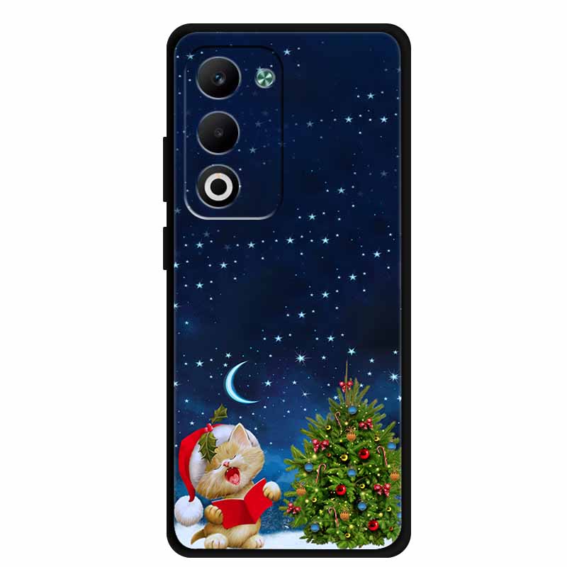 Christmas Phone Case For Oppo A5 5G CPH2735 / A5 4G CPH2727 Christmas Tree Soft Silicone TPU Back Cover Bumper For Oppo A5 Coque