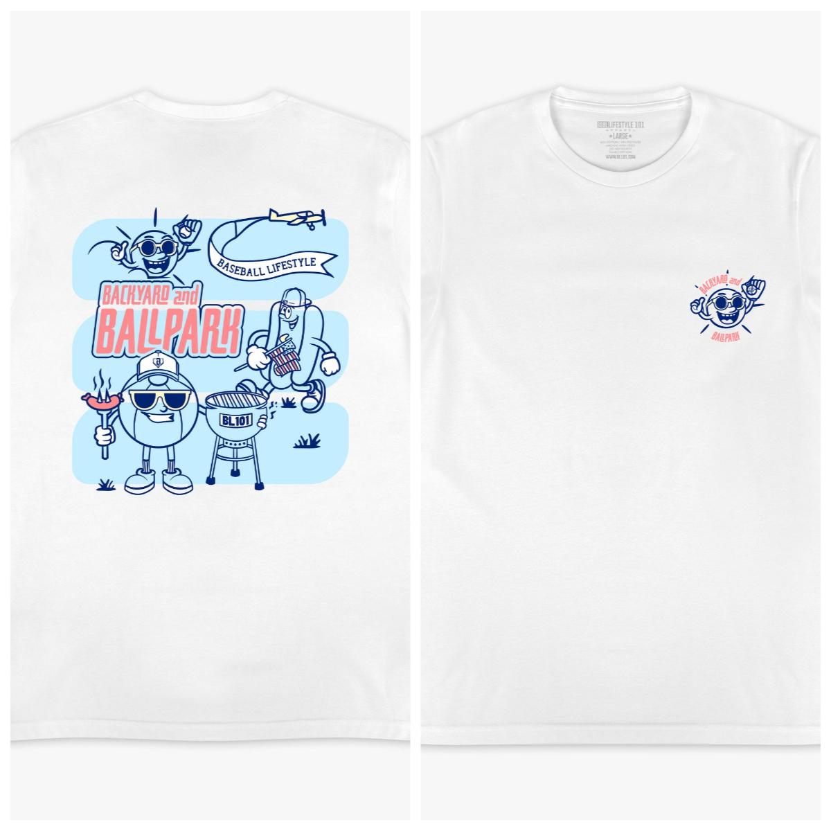 

Backyard and Baseball Field Tshirt 101 Summer Boys Girls Casual Fashion Wear Cotton Tshirt Drip Clothing Luxury Unisex Clothing 4XL