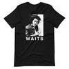 Tom Waits Music Black Tee Shirt Short-Sleeve Unisex 100% Cotton T-shirt Mens Tees Top