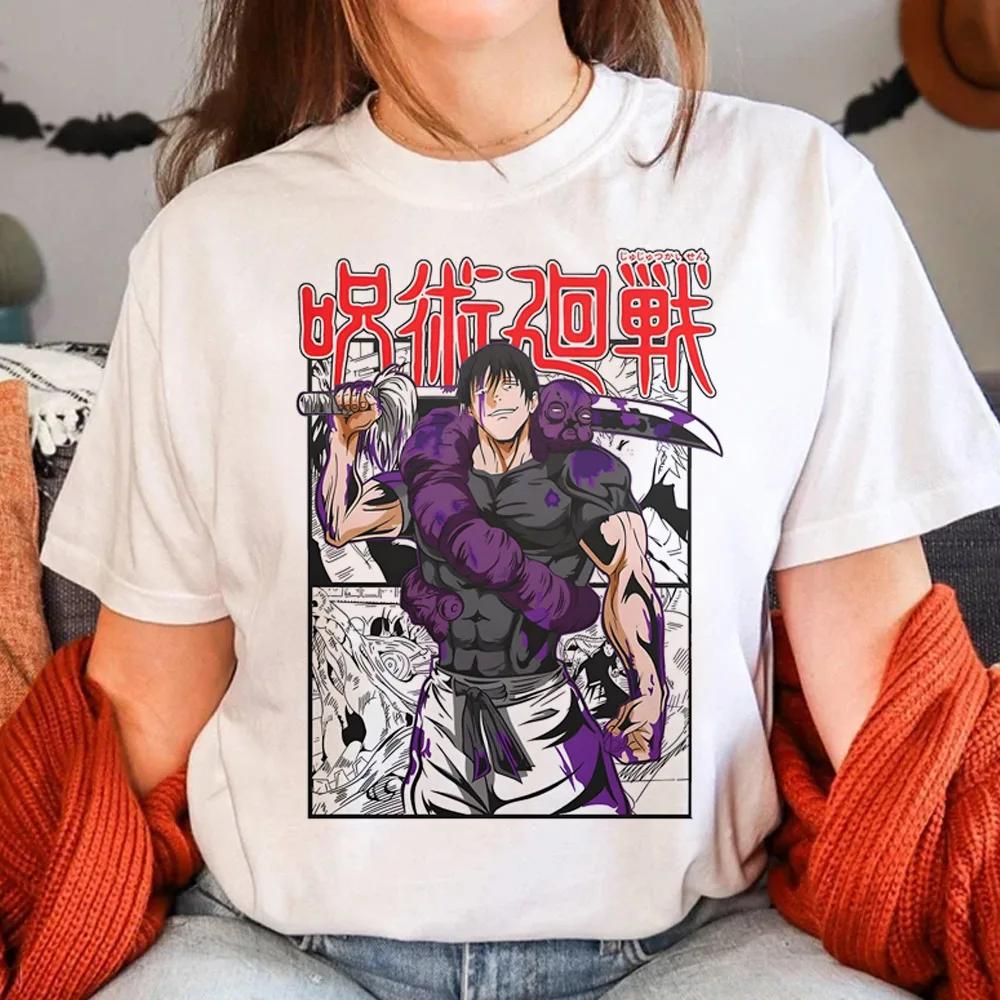 

Футболки Тодзи Фушигуро дзюдзюцу кайсен Годжо женский харадзюку топ девушка комикс смешная манга одежда футболка 4XL