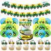 Tractor Theme Party Set Tableware Tablecloth Paper Plates Paper Cups Paper Towels Birthday Party Supplies Decoration Ranch