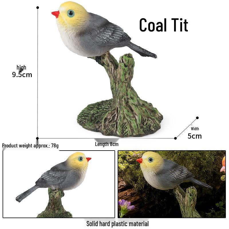 Children's Animal Simulation Toy Set: Eagle, Falcon, Secretary Bird, Owl Figurines