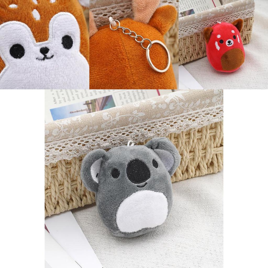 Cozy Squishallow Keychain Bear Plush Toy For Children Gift