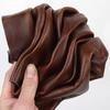 Brown Cowhide Fine Grain Whole Retro Seat, Sofa Bench Renovation, Top Layer Leather Fabric, Oil Wax Cowhide Leather Material