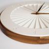 Interform Ludovica Wall Clock CL-4384 Sweep Movement Wood Ivory
