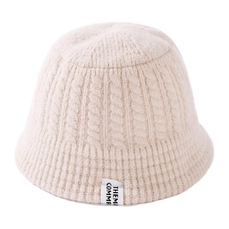 TUCANO Women s Rabbit Fur Blend Knitted Beanie Hat бежевый