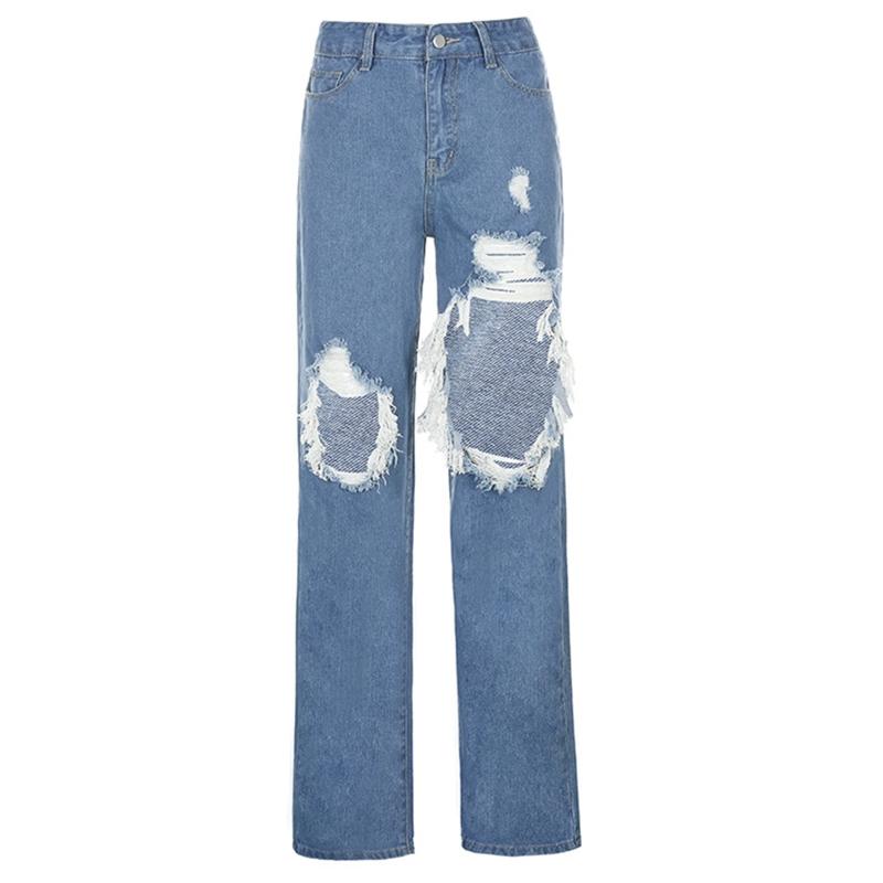 Women High Waist Wide Leg Straight 