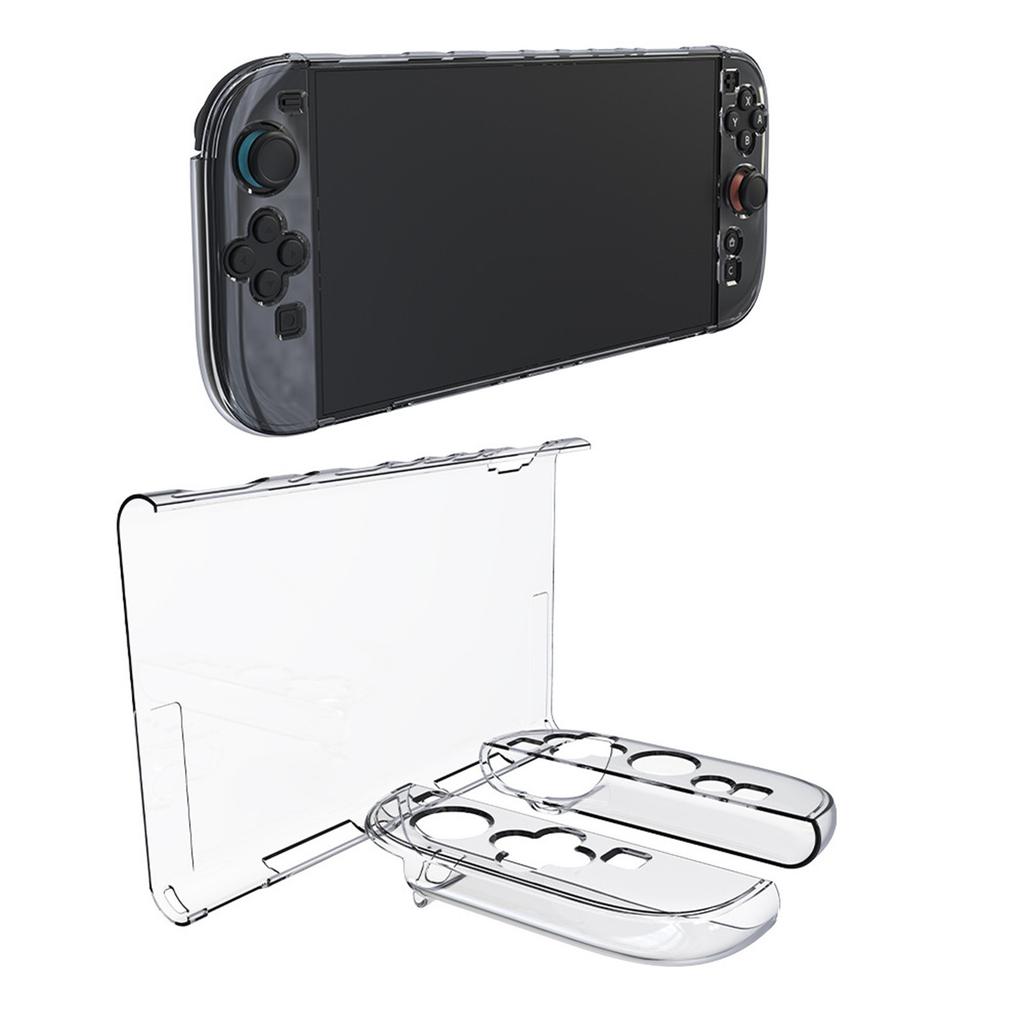 Transparent Protective Case For Protective Case Transparent Bracket, Shockproof And Non-slip Hard PC + TPU Silicone Crystal Protective Case Controller