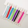 1Pcs Elastic Spring Rope Keychain Multicolor Anti Theft Adjustable Keyrings Bags Wallet Cellphone Accessories Car Key Holder