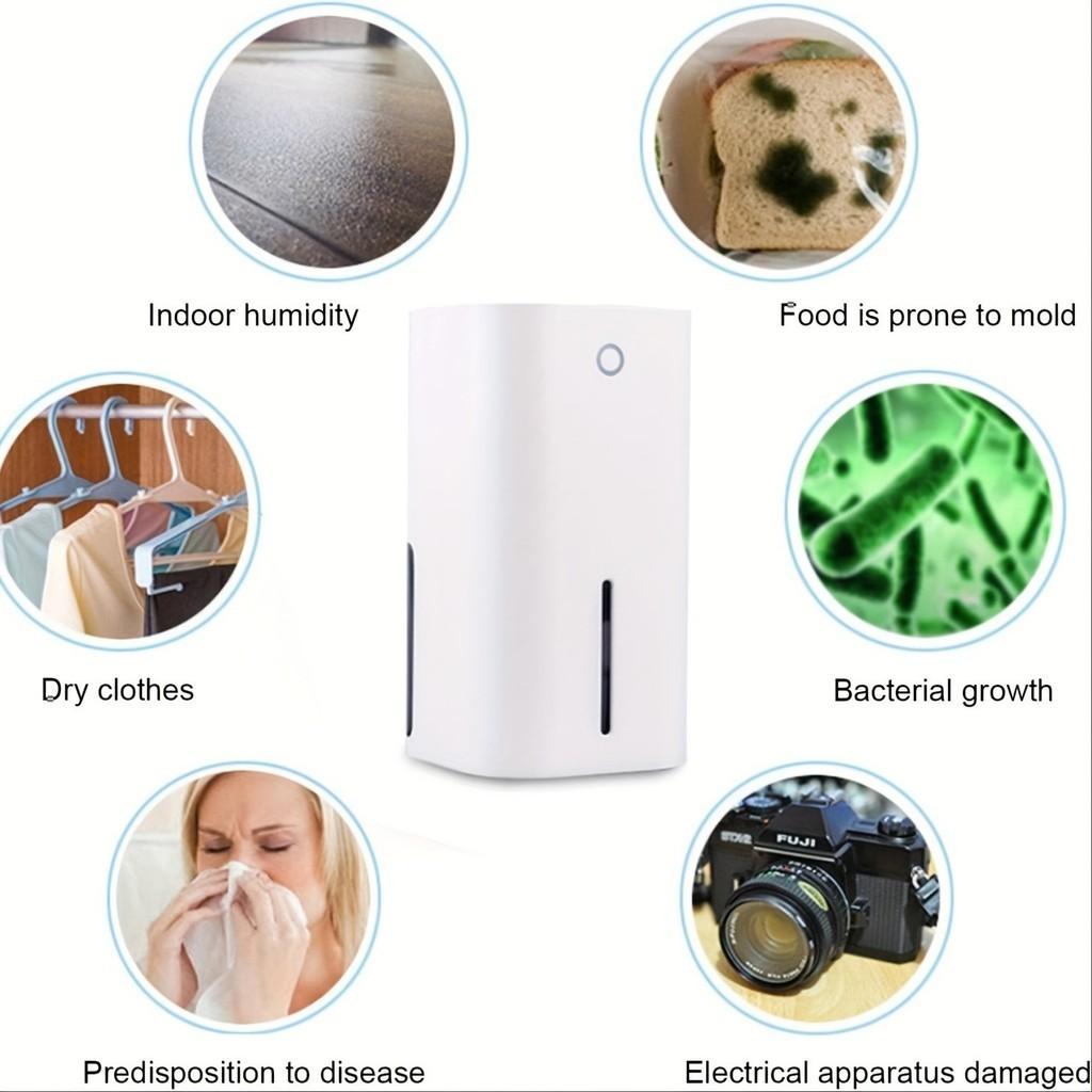 22W 850ML Haushaltsentfeuchter mit grundlegendem Luftfilter Tragbarer kleiner Entfeuchter Geräuscharm Lufttrocknungsmaschine