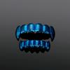 Practical Copper Tooth Jewelry Suitable for Women and Men, Blue Upper and Lower Mouth Accent for Party Looks and Photo Styling