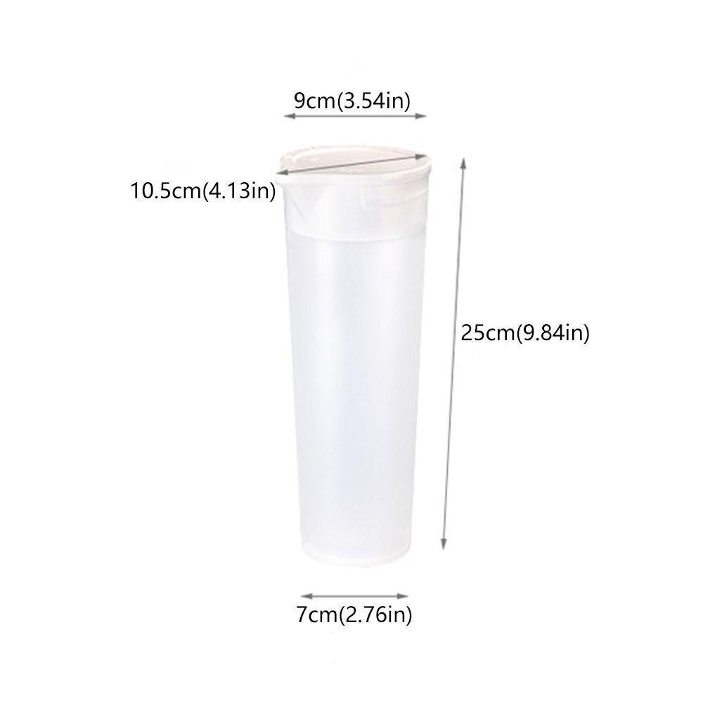 Simple Large Capacity Drinks Pitcher U-Shaped with Lid Shatterproof Cold Brew Bottle Water Containers Summer